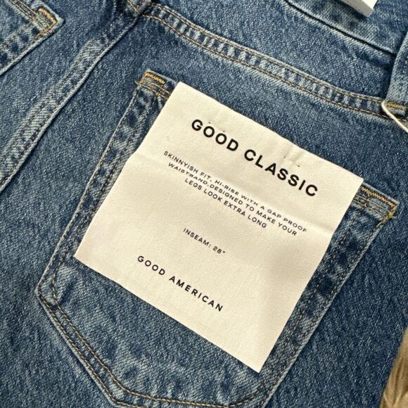 NWT Good American Good Classic jeans size 0/25 - Picture 4 of 5